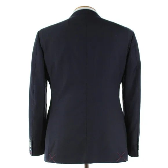Cardinal of Canada NWT 100% Wool Sport Coat Size 40S US In Solid Navy Blue
